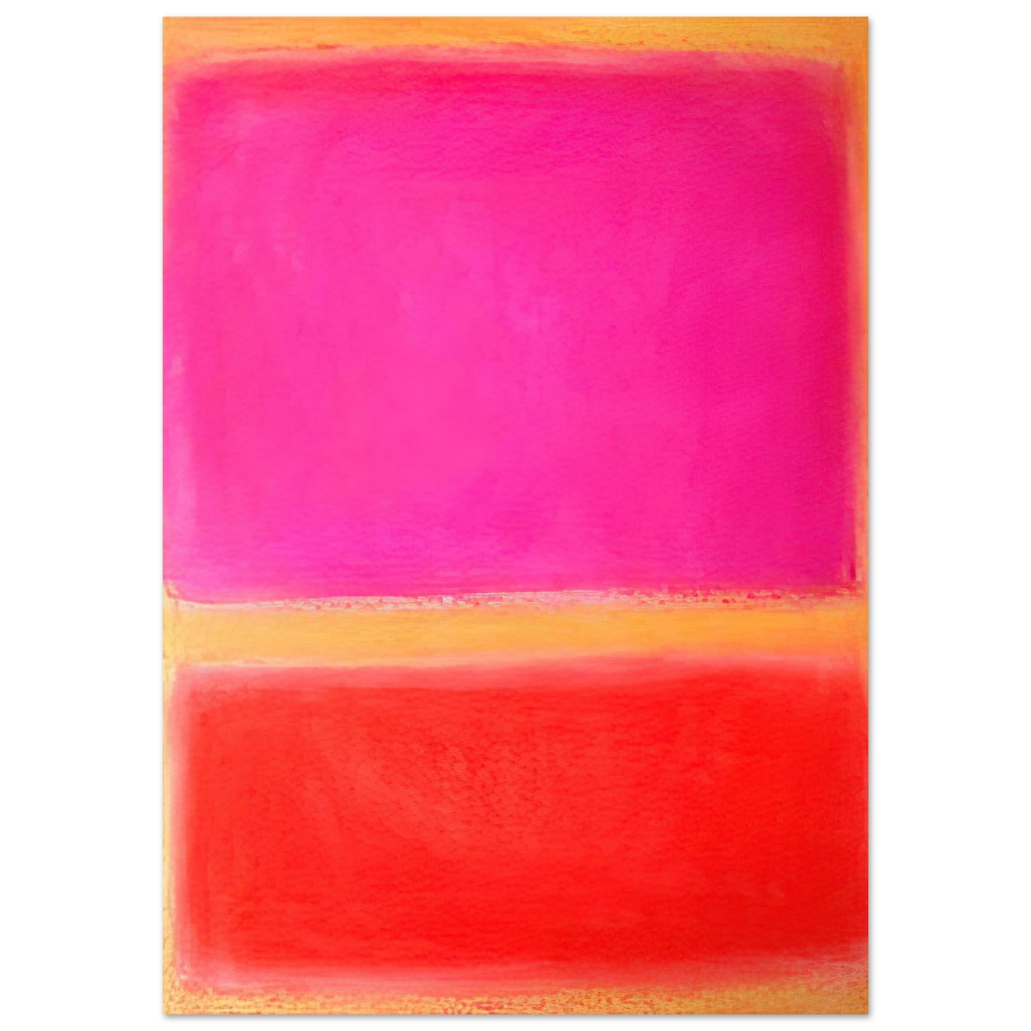 Helen Frankenthaler - Untitled - Color Field Painting Wall art - 13x18 cm / 5x7 inches - Fine Art Poster - -