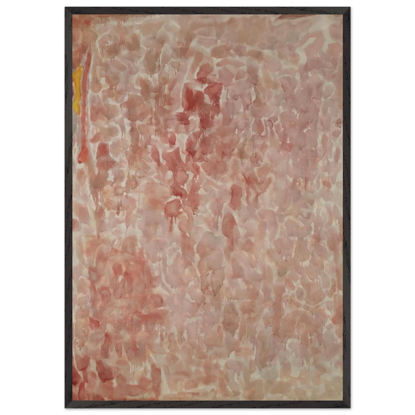 Red and Pink - Sam Francis Framed Art Print – Black Wooden Frame - Default Title - -Framed Art Print