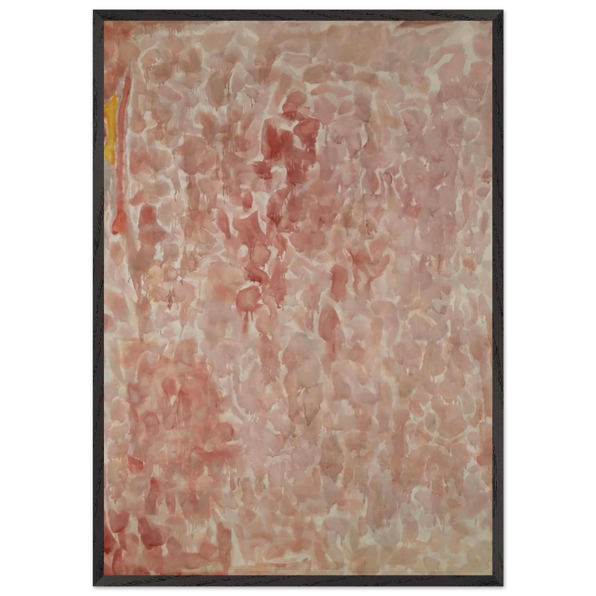 Red and Pink - Sam Francis Framed Art Print – Black Wooden Frame - Default Title - -Framed Art Print