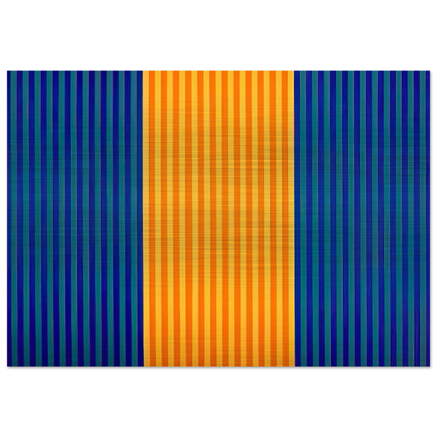 Tom's Furnace - 1961 - Gene Davis Brushed Aluminum Print - 70x100 cm / 28x40 inches | Gene Davis Aluminum Print | Gene Davis Prints