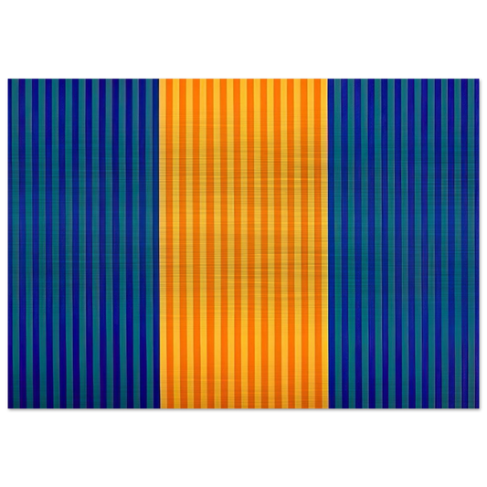 Tom's Furnace - 1961 - Gene Davis Brushed Aluminum Print - 70x100 cm / 28x40 inches | Gene Davis Aluminum Print | Gene Davis Prints