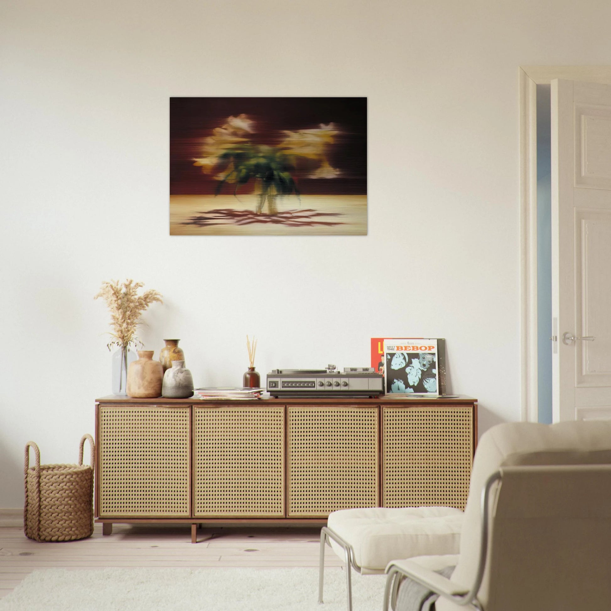 LILIES - Gerhard Richter Brushed Aluminum Print - 70x100 cm / 28x40 inches | Gerhard Richter Aluminum Print | Gerhard Richter Prints