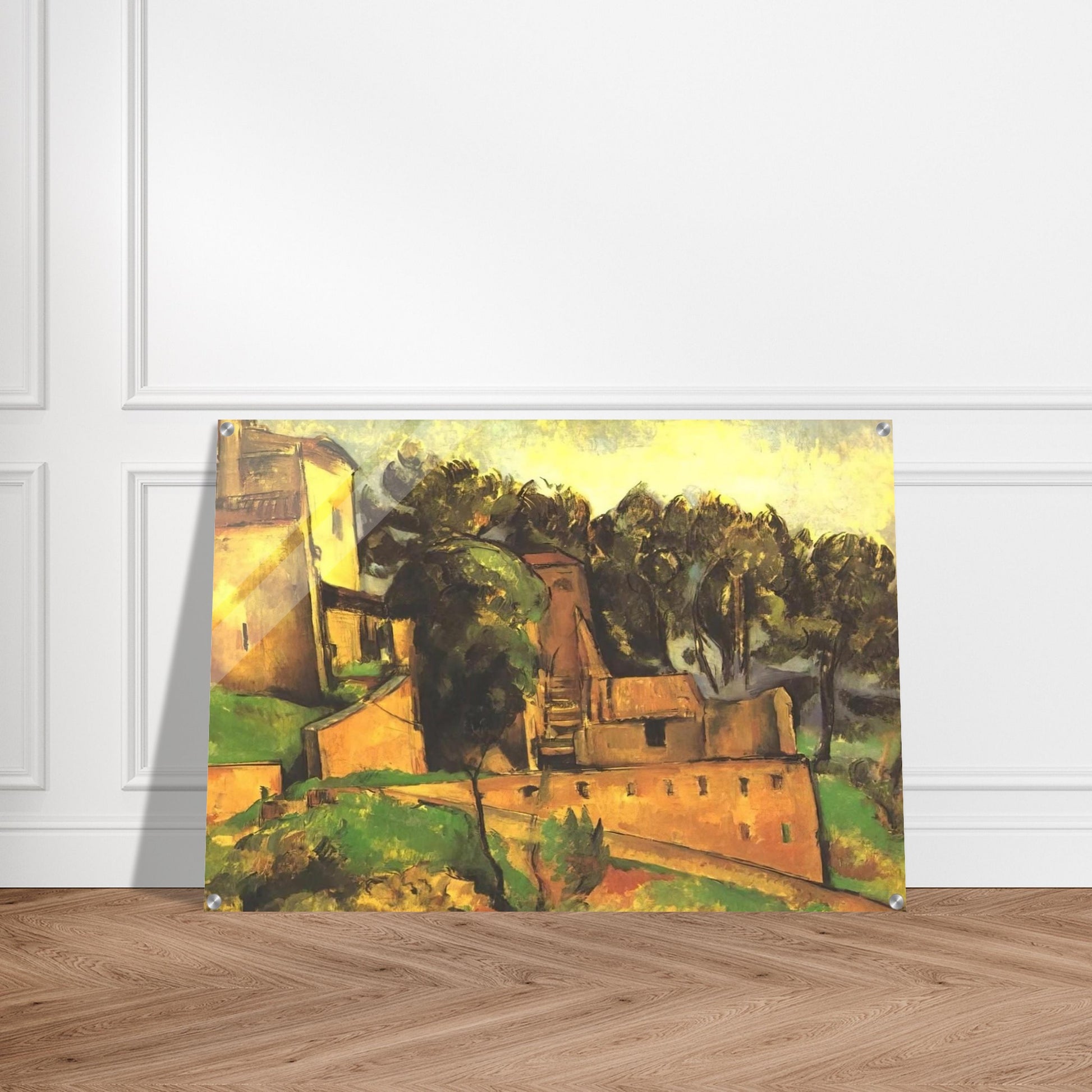 The farm of Bellevue - Paul Cézanne Acrylic Print - 70x100 cm / 28x40″ inches