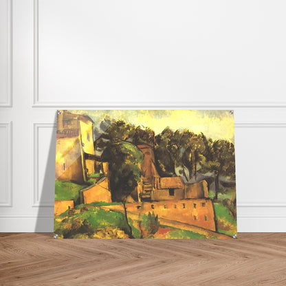 The farm of Bellevue - Paul Cézanne Acrylic Print - 70x100 cm / 28x40″ inches