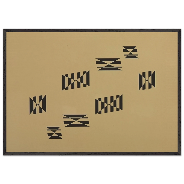 Metaesquema - 1957 - Helio Oiticica 70x100 cm / 28x40 inches Framed Art Print – Black Wooden Frame