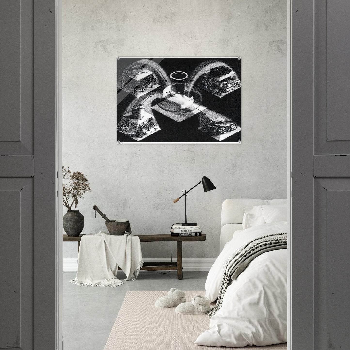 SYNTHESIS - MC Escher Acrylic Print - 70x100 cm / 28x40″ inches | MC Escher Wall Art | MC Escher Prints