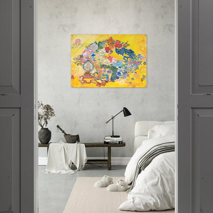 Asian Rendezvous - PD Pattern and Decoration - Miriam Schapiro Acrylic Print - 70x100 cm / 28x40″ inches | Miriam Schapiro Wall Art | Miriam Schapiro Prints