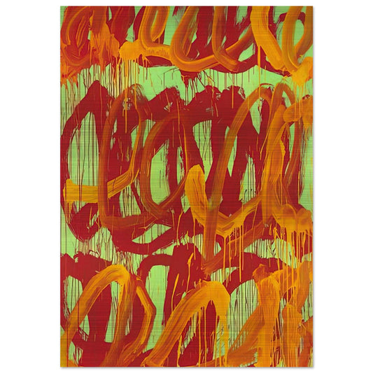Camino Real  II  - Cy Twombly Brushed Aluminum Print - 70x100 cm / 28x40 inches | Cy Twombly Aluminum Print | Cy Twombly Prints