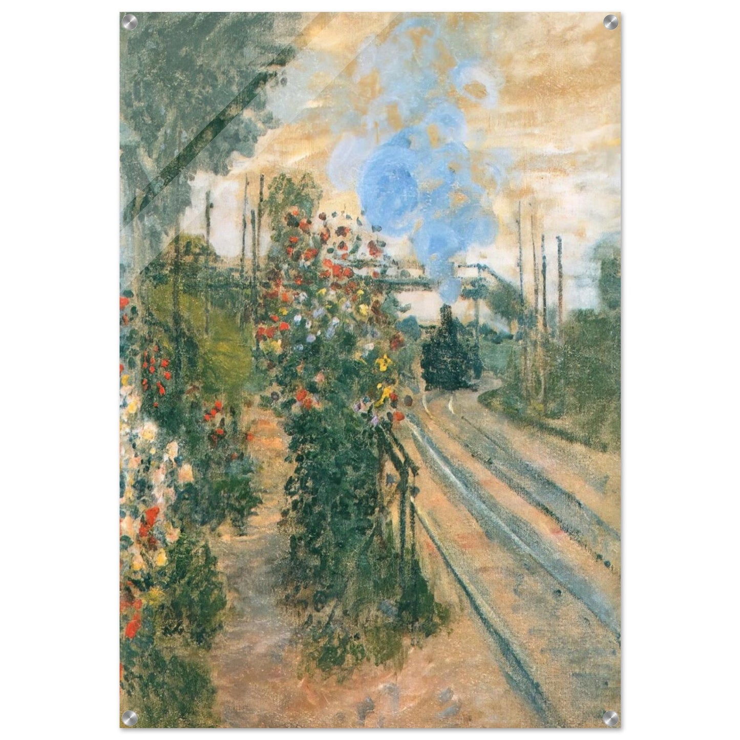Arriving at Montegeron - claude monet Acrylic Print - 70x100 cm / 28x40″ inches | claude monet Wall Art | claude monet Prints