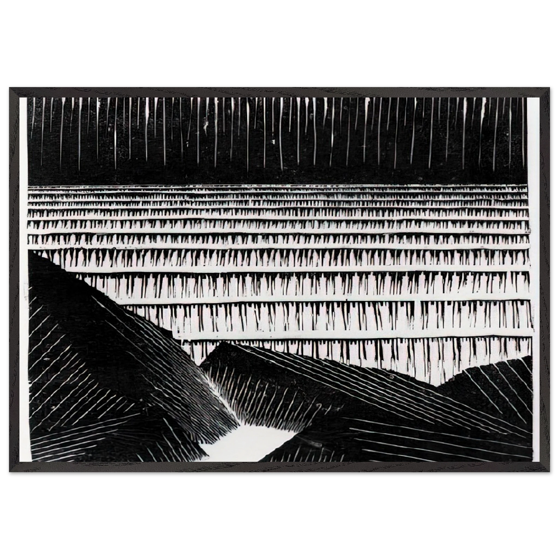 ESCHER 4 - MC Escher Framed Art Print – Black Wooden Frame - Default Title - -Framed Art Print