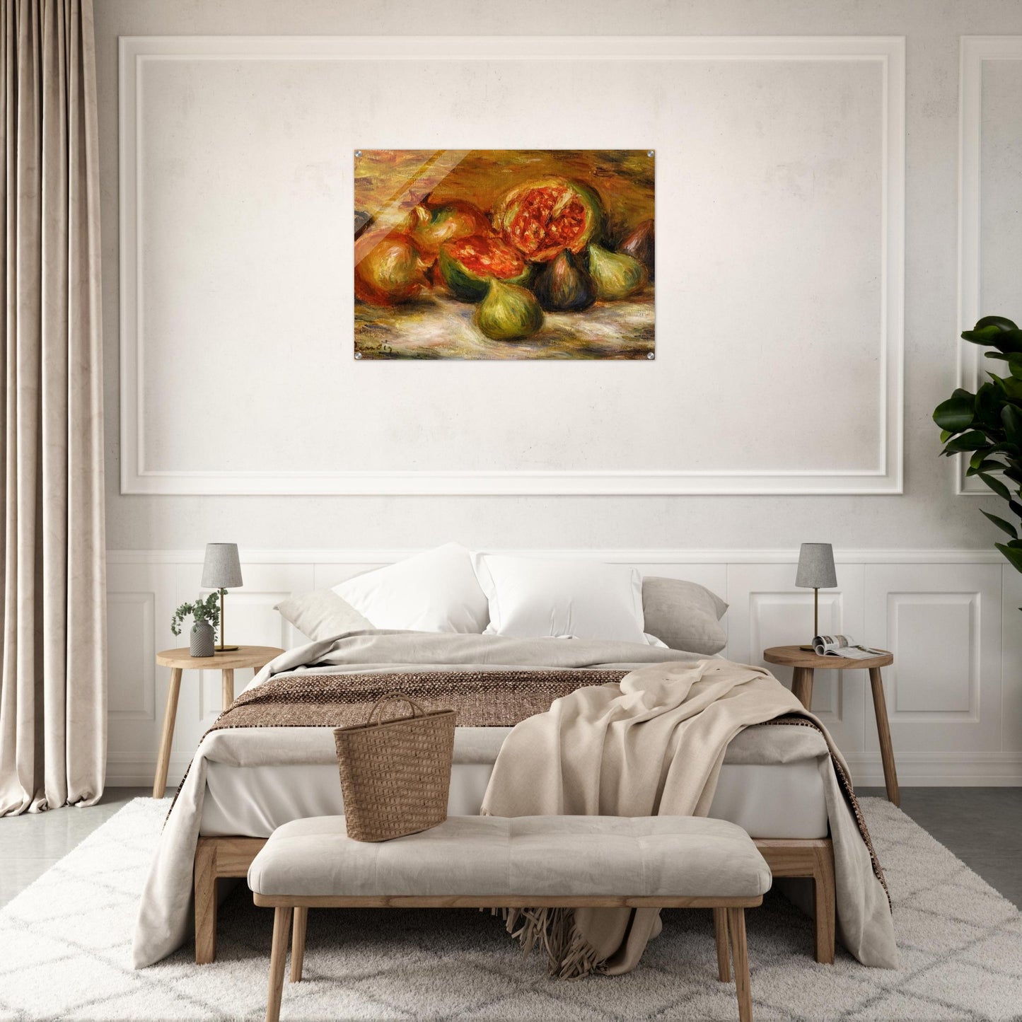 Still Life with Figs - Pierre-Auguste Renoir Acrylic Print - 70x100 cm / 28x40″ inches
