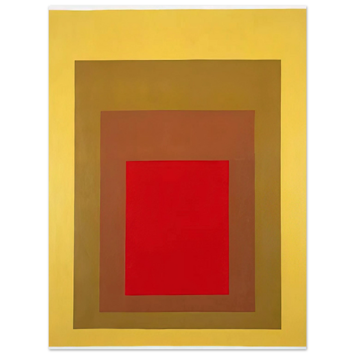 Josef Albers - HOMAGE TO THE SQUARE 1967 1  75x100 cm / 30x40inches Fine Art Poster