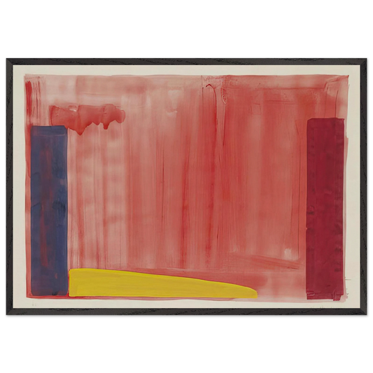 Untitled - Color Field Painting N5 - John Hoyland Framed Art Print – Black Wooden Frame - Default Title - -Framed Art Print