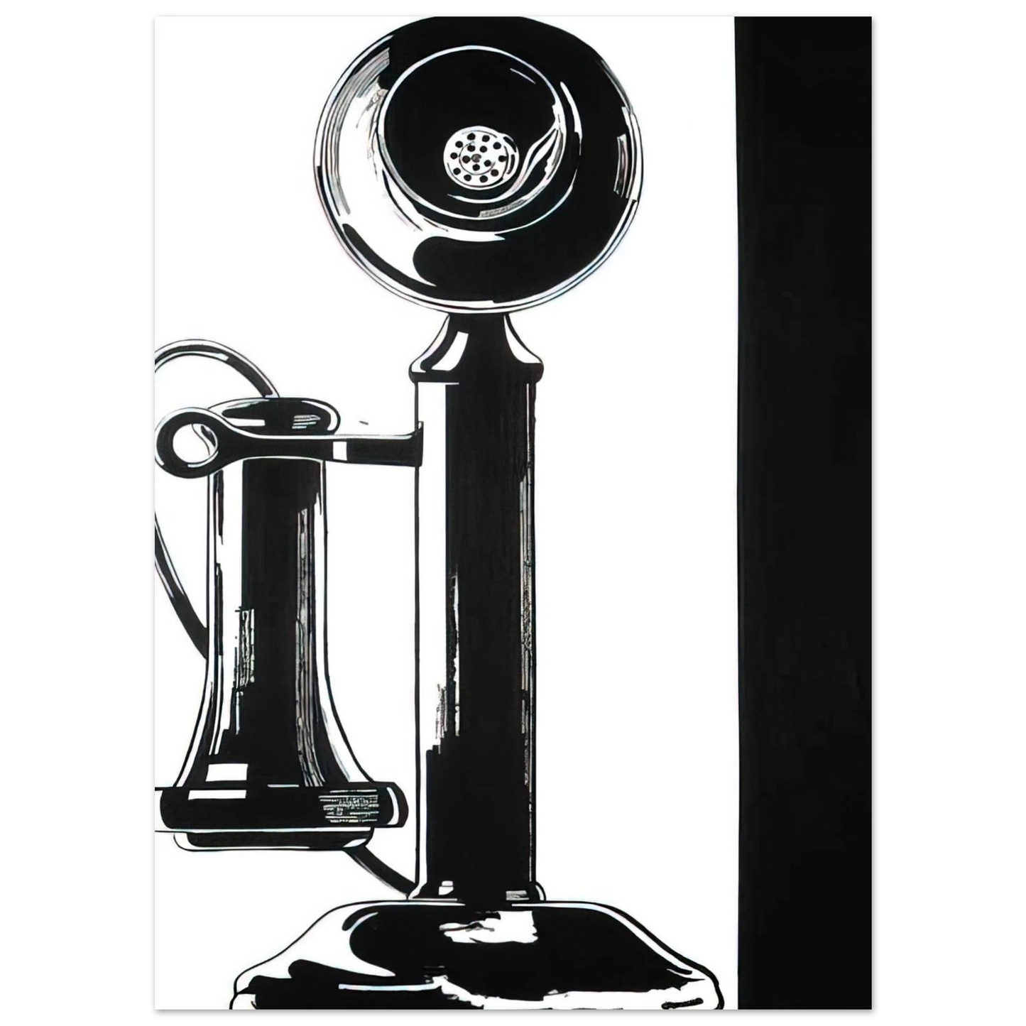 Andy Warhol - Telephone Fine Art Poster - 75x100 cm / 30x40 inches