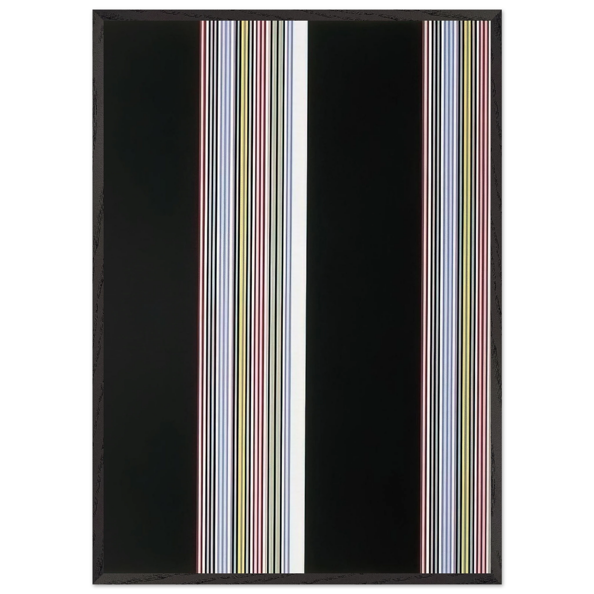 Smithsonian Resident Associates Program 1985 20th Anniversary Poster - 1985 - Gene Davis Framed Art Print – Black Wooden Frame - Default Title - -Framed Art Print