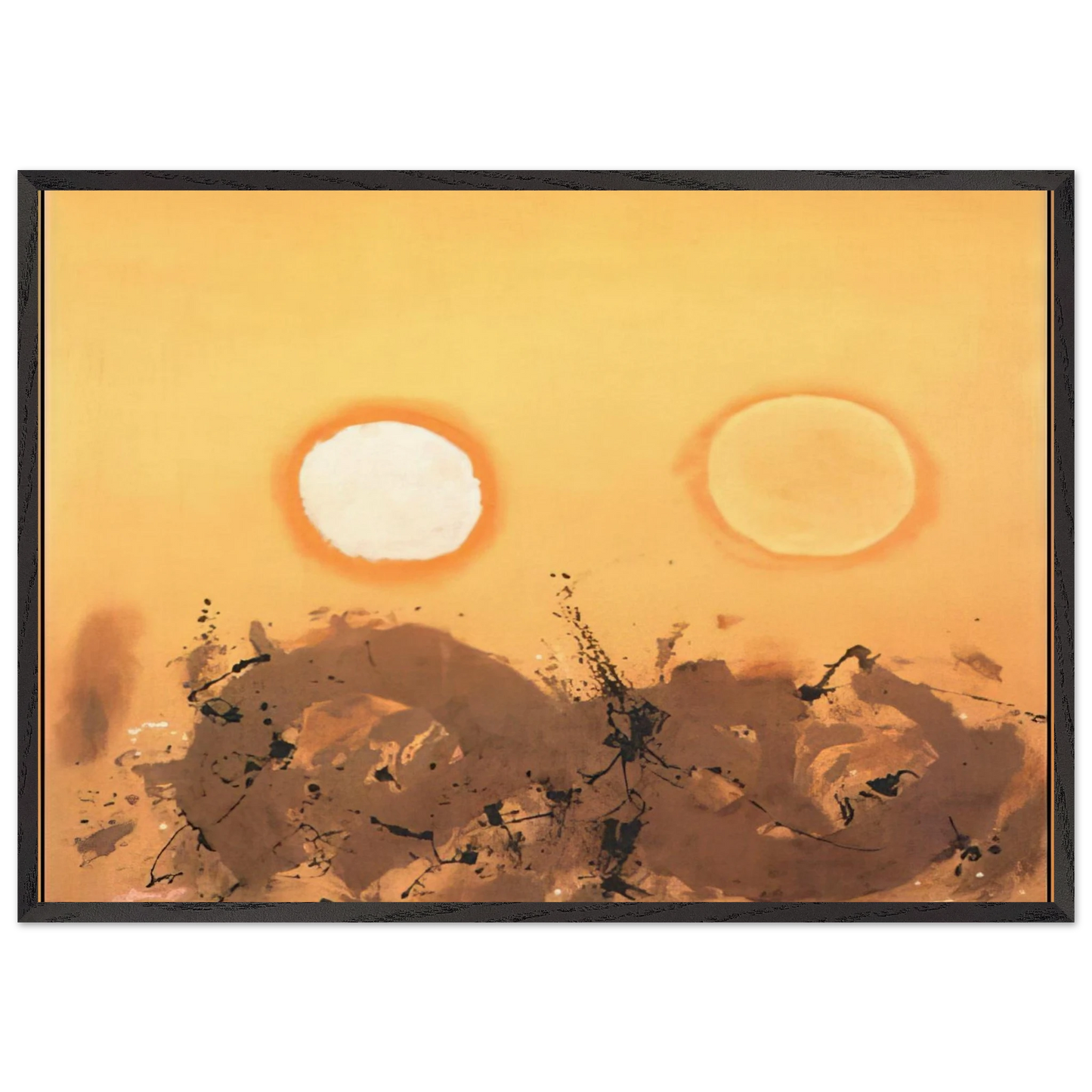 Duet - 1962 - Adolph Gottlieb Framed Art Print – Black Wooden Frame - Default Title - -Framed Art Print