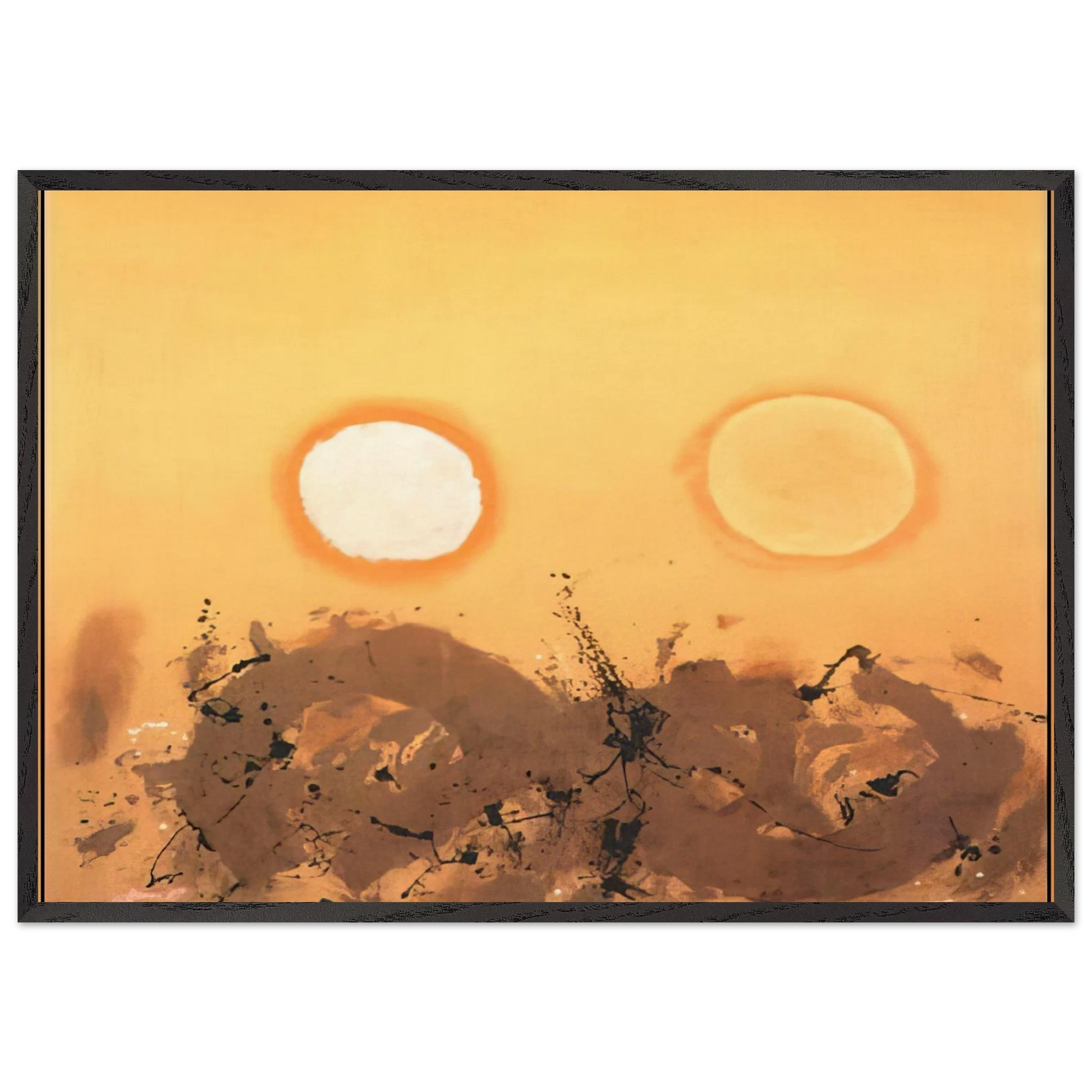 Duet - 1962 - Adolph Gottlieb Framed Art Print – Black Wooden Frame - Default Title - -Framed Art Print