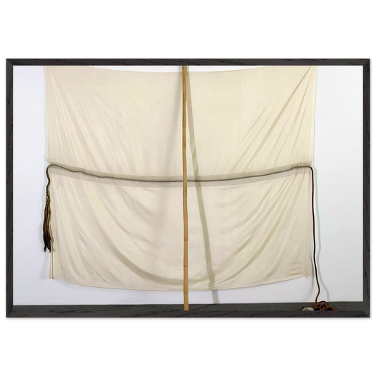 EMBARGO JAMMER 1976 - Robert Rauschenberg Framed Art Print – Black Wooden Frame - Default Title - -Framed Art Print