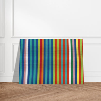 Orange Twitter - 1966 - Gene Davis Brushed Aluminum Print - 70x100 cm / 28x40 inches | Gene Davis Aluminum Print | Gene Davis Prints