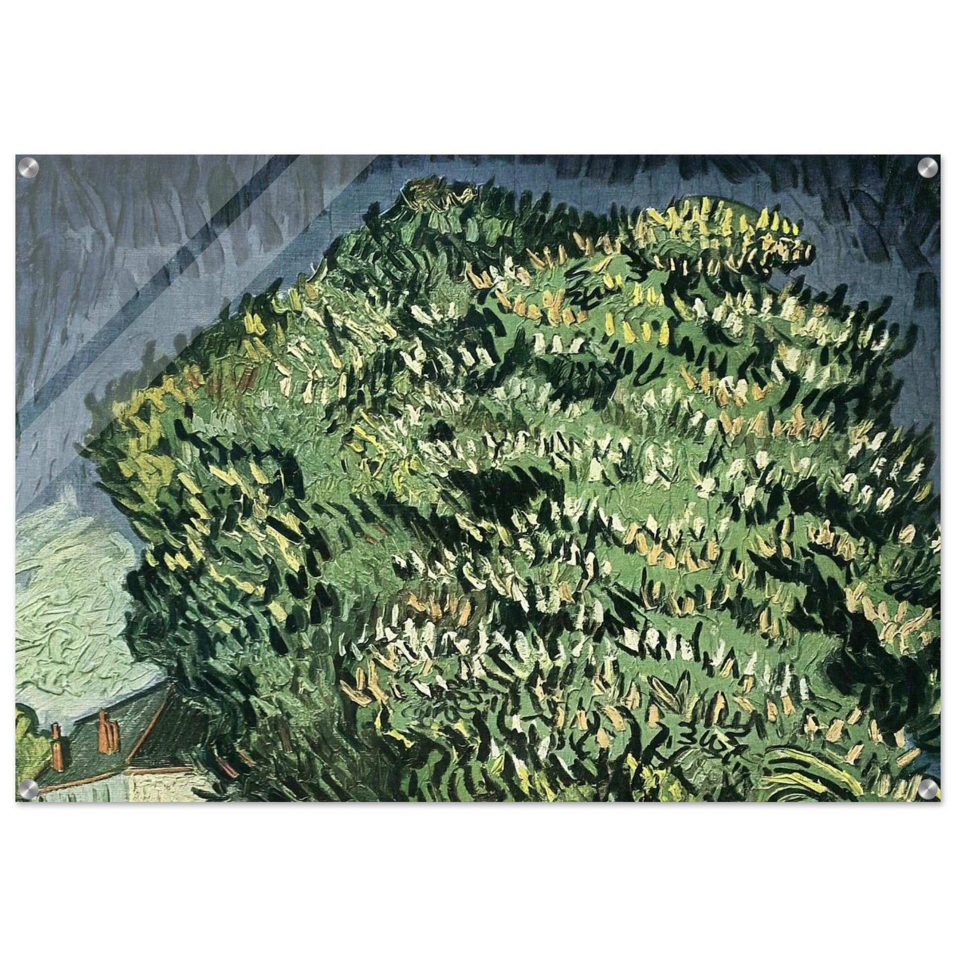 Chestnut Trees in Blossom - Vincent van Gogh Acrylic Print - 70x100 cm / 28x40″ inches
