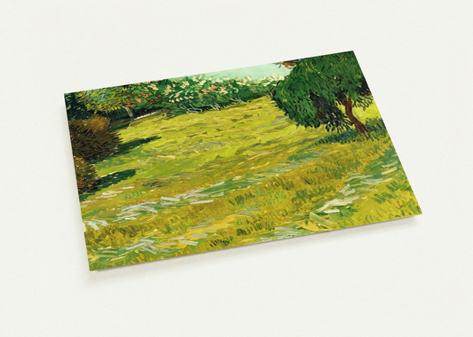 Garden with Weeping Willow By Vincent van Gogh Pack of 10 Post Cards | Vincent van Gogh Post Cards | A6 (10.5 x 14.8 cm) - 4.1 x 5.8 inches