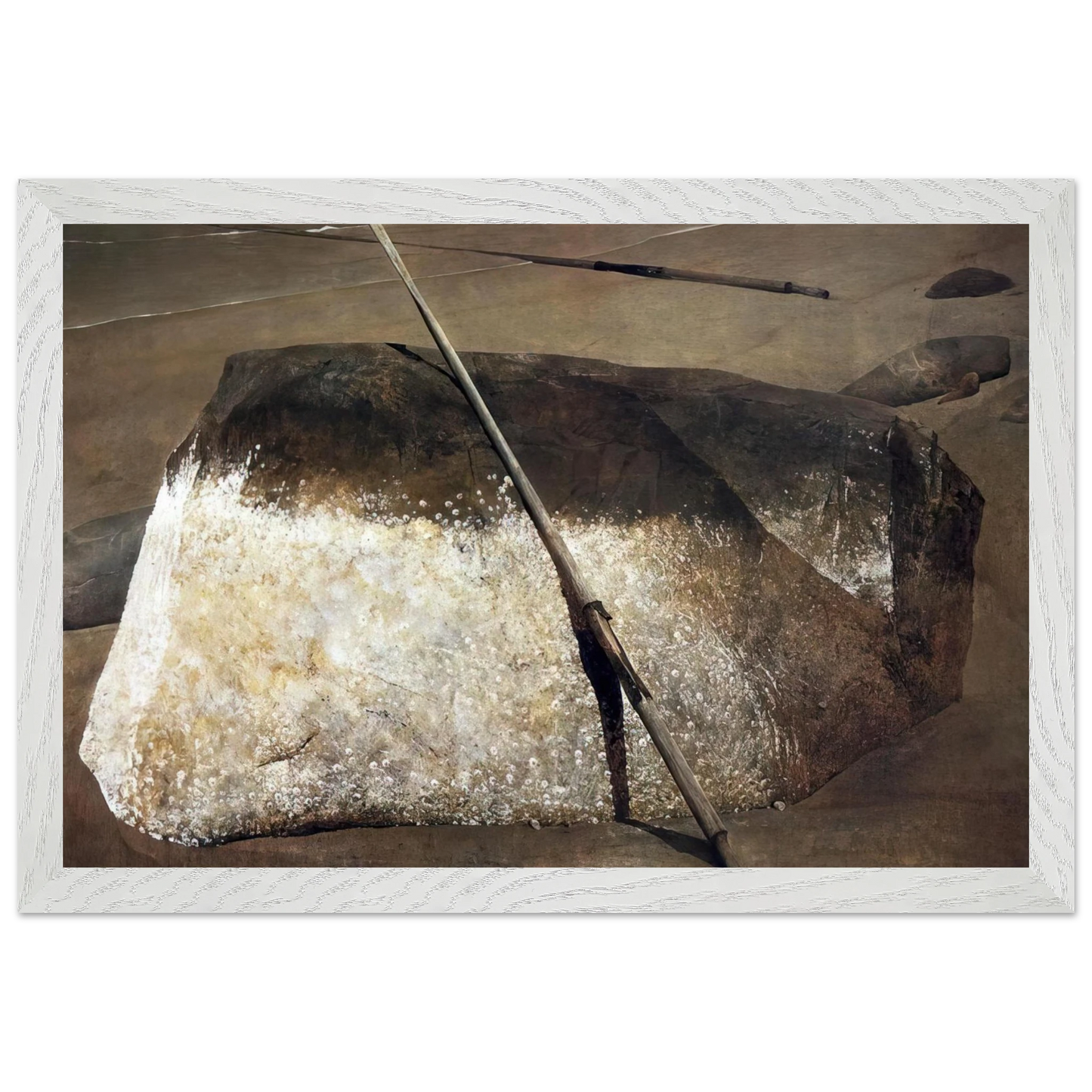 Andrew Wyeth - NOT DETECTED 38 Wall Art - 30x40 cm / 12x16 inches - Premium Wooden Framed Poster With Fine Art Paper - Black frame