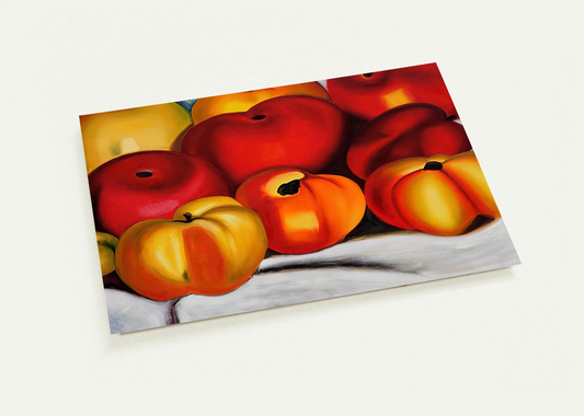 Apple Family II By Georgia O'Keeffe Pack of 10 Post Cards | Georgia O'Keeffe Post Cards | A6 (10.5 x 14.8 cm) - 4.1 x 5.8 inches