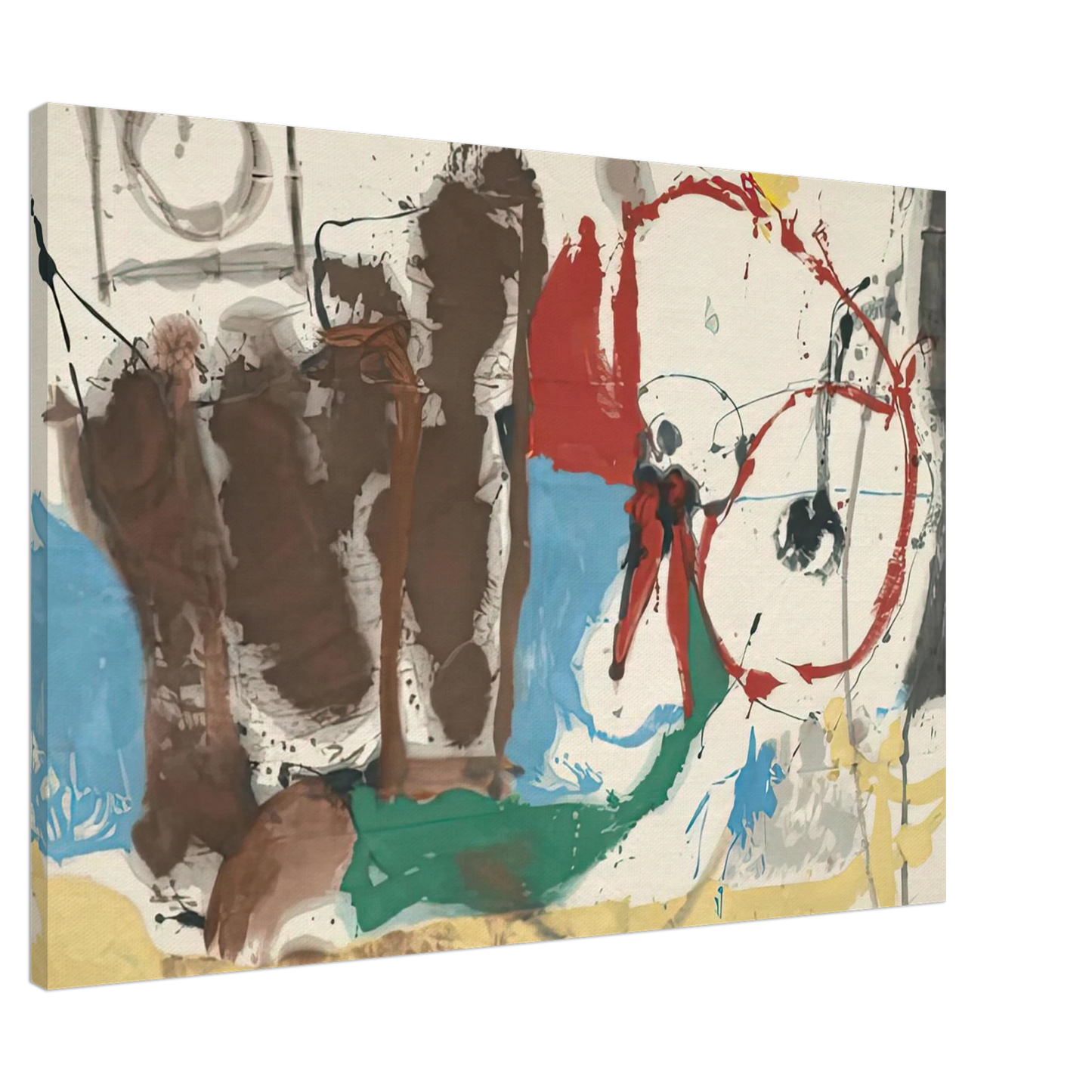 Helen Frankenthaler - Mother Goose Melody, 1959- Wall Art - 60x80 cm / 24x32 inches - Premium Wooden Framed Poster With Fine Art Paper - Black frame