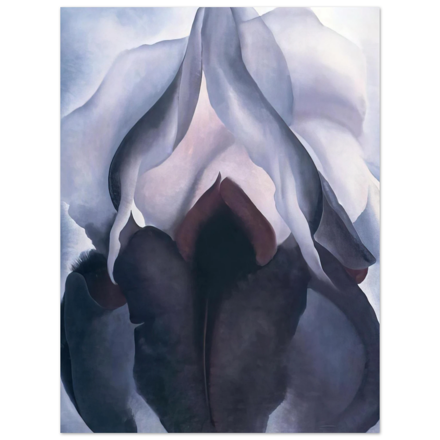 Georgia O'Keeffe - Black Iris III Fine Art Poster - 13x18 cm / 5x7 inches