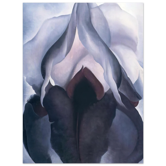 Georgia O'Keeffe - Black Iris III Fine Art Poster - 13x18 cm / 5x7 inches