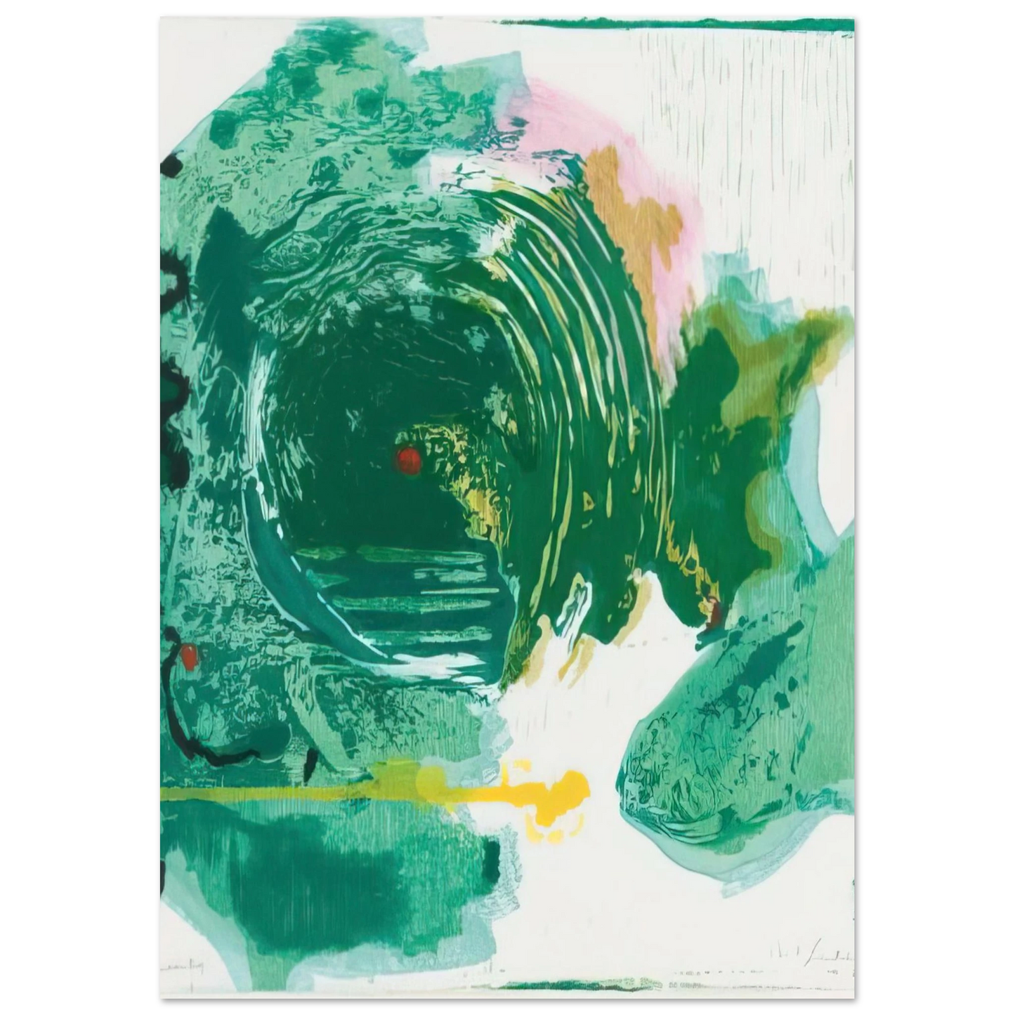 Helen Frankenthaler - Radius - 1993 Wall art - 27x35 cm / 11x14 inches - Fine Art Poster - -