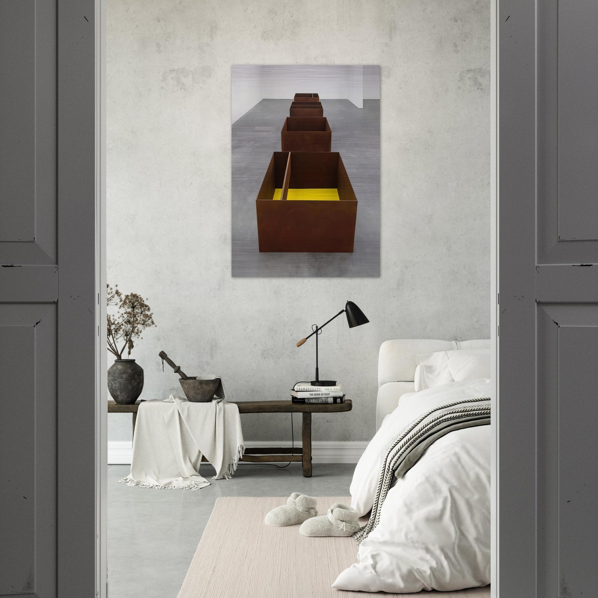 Untitled JUDDO0511-JUDDO0514 - 1989 - Donald Judd Brushed Aluminum Print - 70x100 cm / 28x40 inches | Donald Judd Aluminum Print | Donald Judd Prints