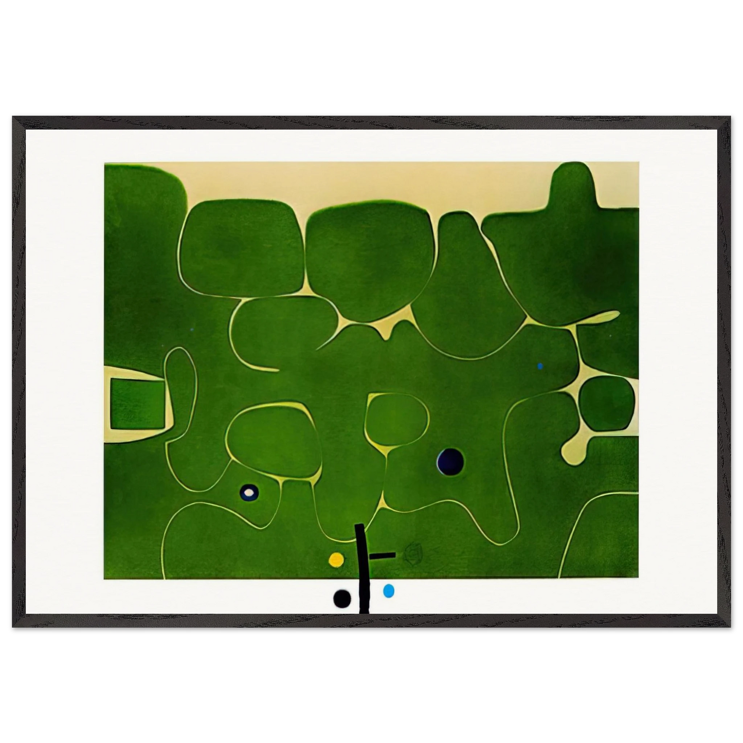 Il Labirinto della Psiche - 1986 - Victor Pasmore Framed Art Print – Black Wooden Frame - Default Title - -Framed Art Print