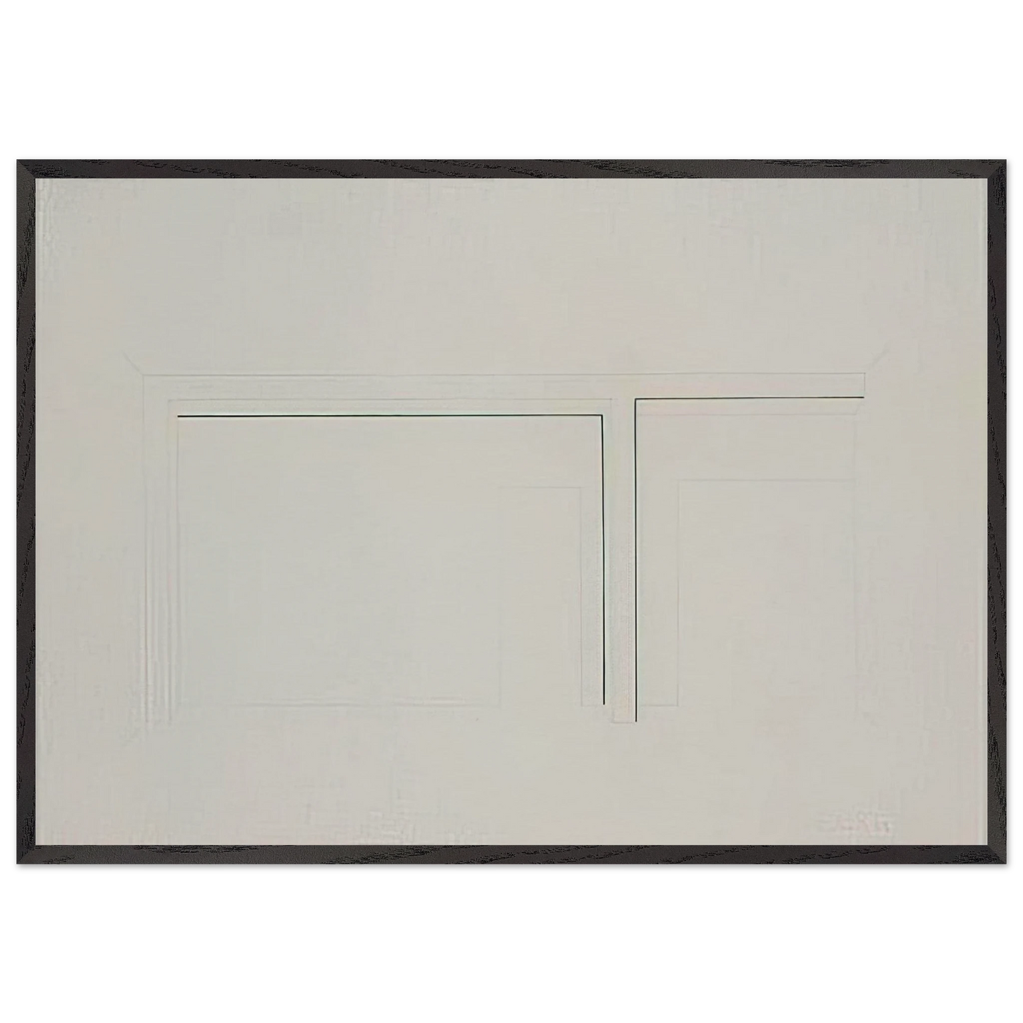 Untitled - 1983 N2 - Fred Sandback Framed Art Print – Black Wooden Frame - Default Title - -Framed Art Print