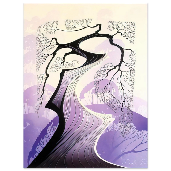 Eyvind Earle - Carmel Cypress  75x100 cm / 30x40inches Fine Art Poster