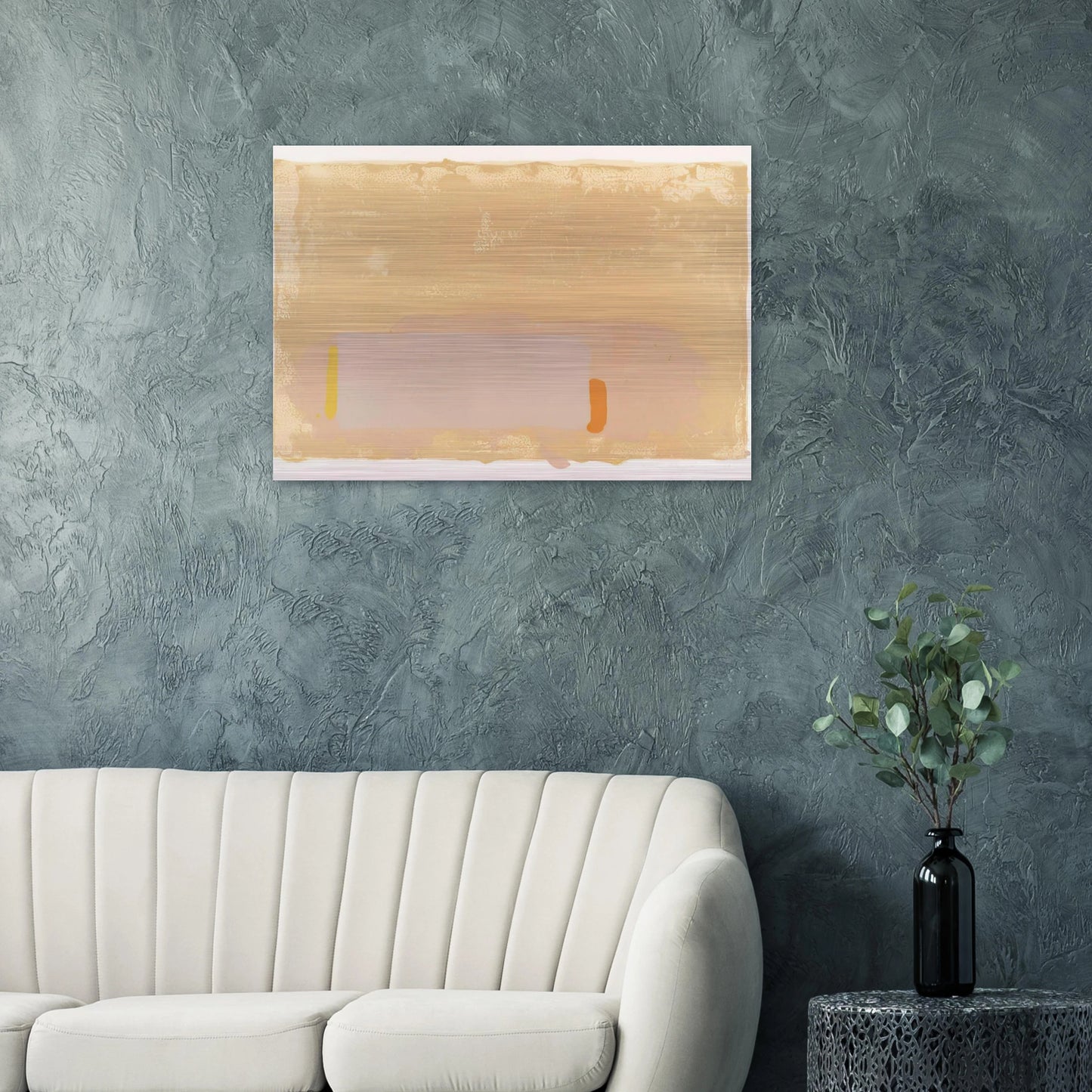 Brown-Beige-Pink - 1971 - John Hoyland Brushed Aluminum Print - 70x100 cm / 28x40 inches | John Hoyland Aluminum Print | John Hoyland Prints