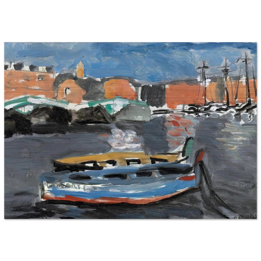 PORT DE MARSEILLE 1917 - Henri Matisse Brushed Aluminum Print - 70x100 cm / 28x40 inches | Henri Matisse Aluminum Print | Henri Matisse Prints