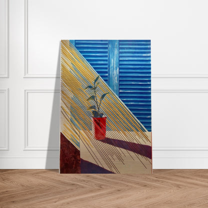 David Hockney - David Hockney Brushed Aluminum Print - 70x100 cm / 28x40 inches | David Hockney Aluminum Print | David Hockney Prints