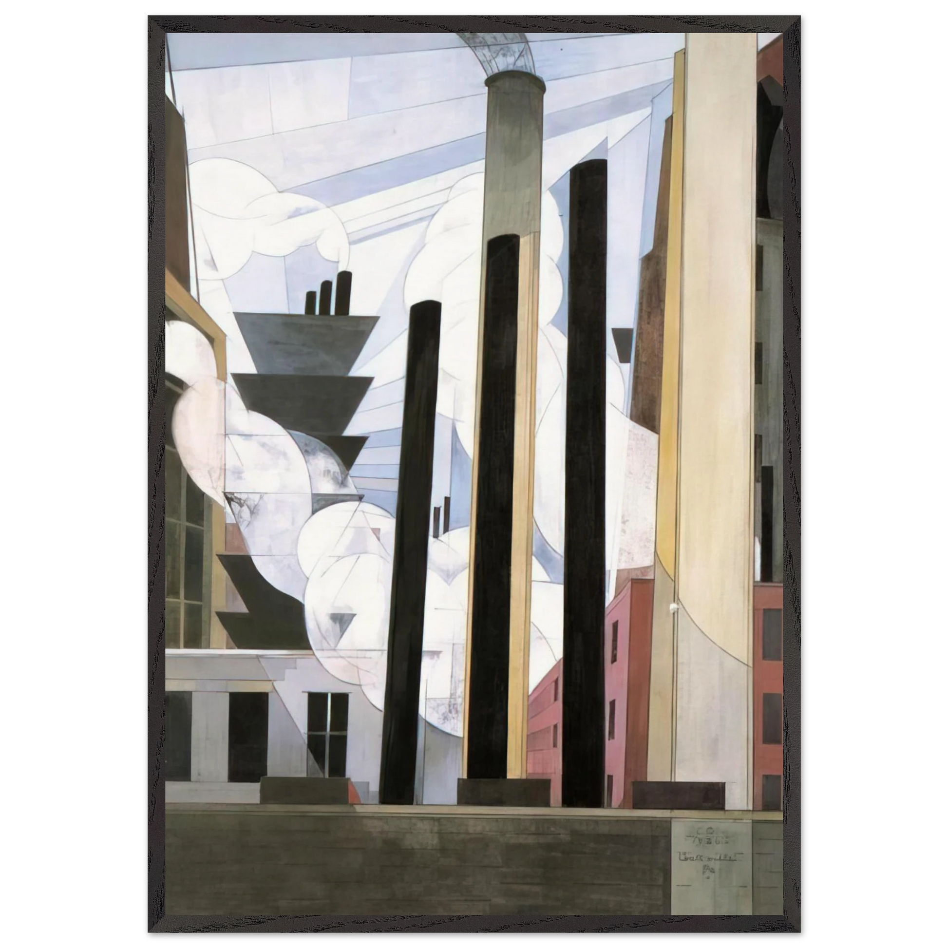 End of the Parade Coatesville Pa - 1920 - Charles Demuth Framed Art Print – Black Wooden Frame - Default Title - -Framed Art Print