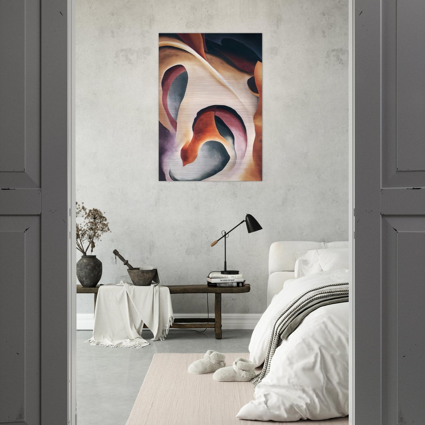Leaf Motif 2 - Georgia O'Keeffe Brushed Aluminum Print - 70x100 cm / 28x40 inches | Georgia O'Keeffe Aluminum Print | Georgia O'Keeffe Prints