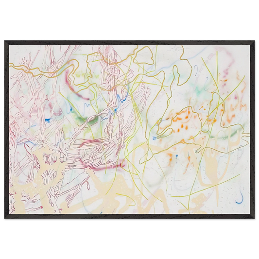 POLYTROPOS 1982 - Nancy Graves Framed Art Print – Black Wooden Frame - Default Title - -Framed Art Print