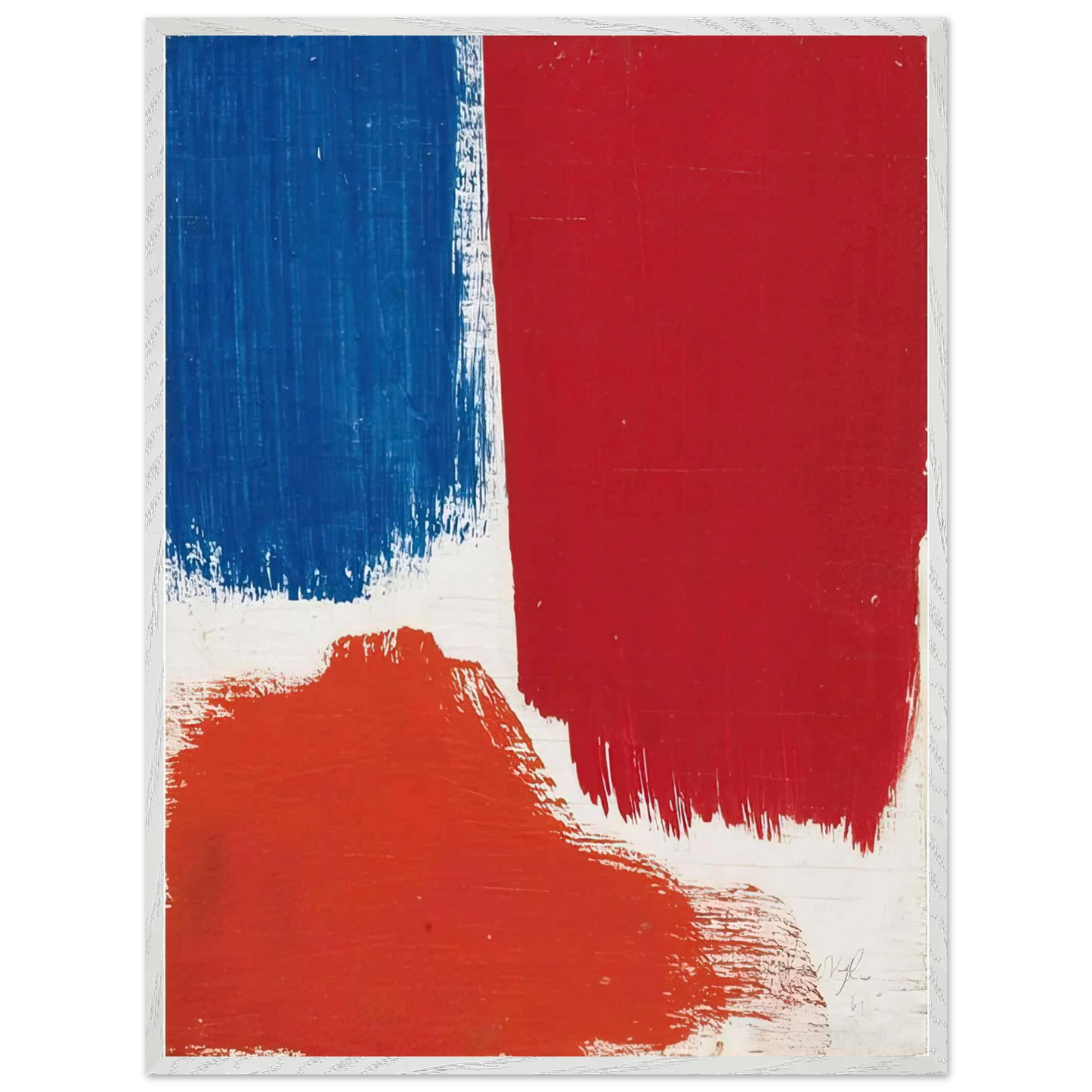 Mark Rothko - Untitled - 1961 Wall Art - 30x40 cm / 12x16 inches - Premium Wooden Framed Poster With Fine Art Paper - Black frame