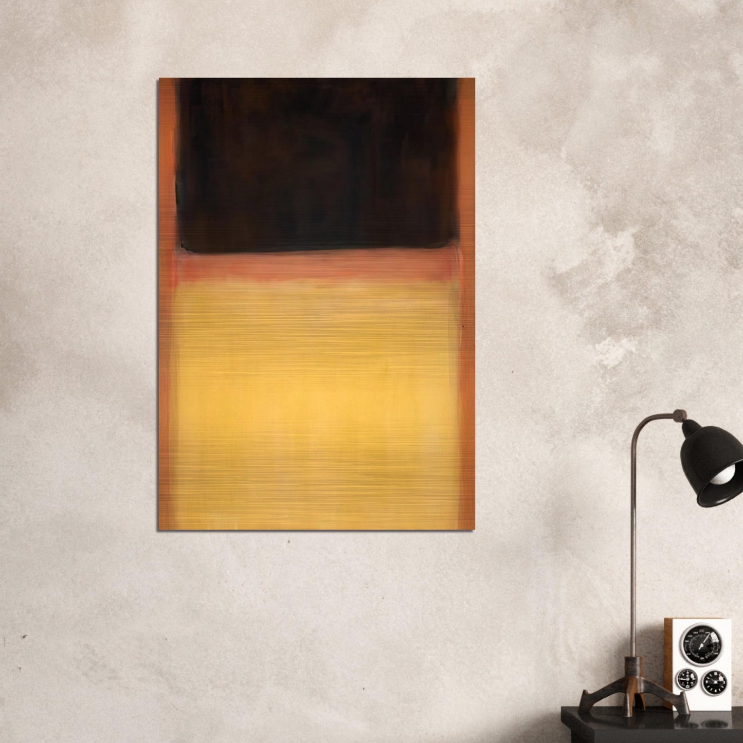 No.9 Dark over Light Earth - 1954 - Mark Rothko Brushed Aluminum Print - 70x100 cm / 28x40 inches | Mark Rothko Aluminum Print | Mark Rothko Prints