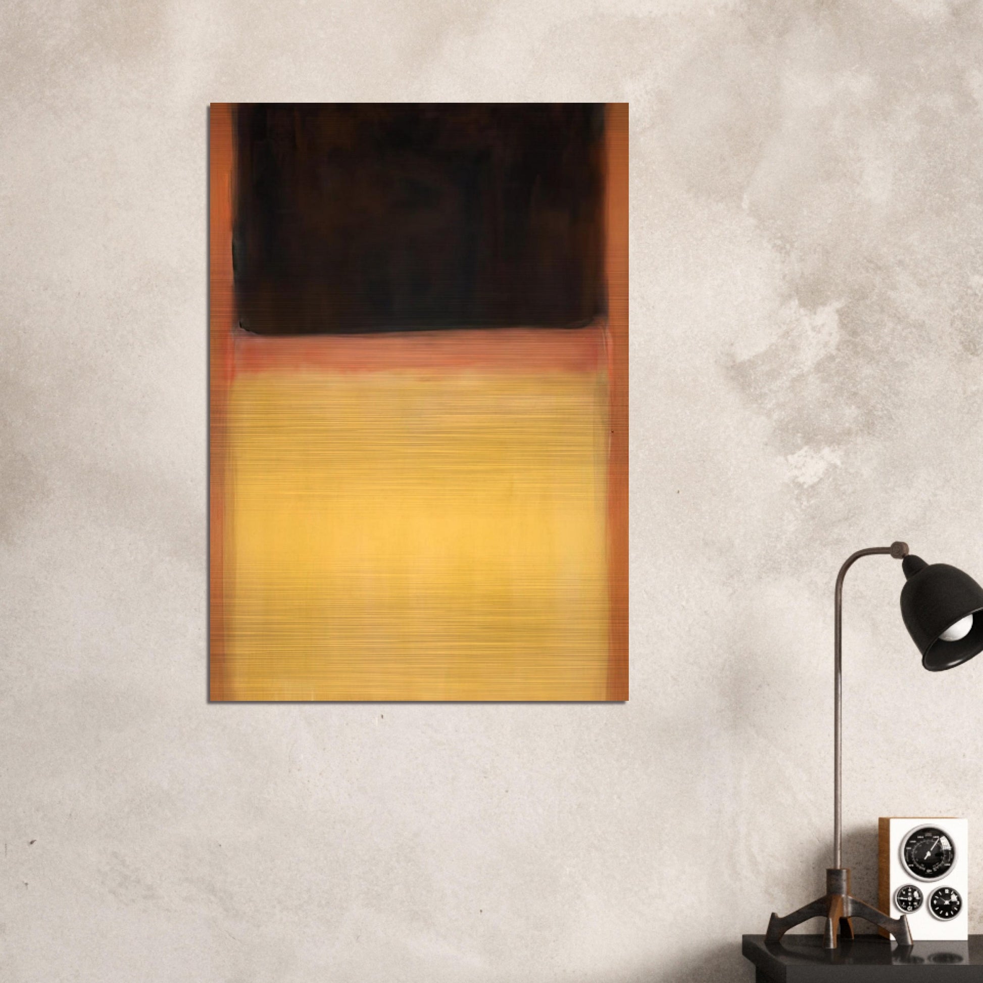 No.9 Dark over Light Earth - 1954 - Mark Rothko Brushed Aluminum Print - 70x100 cm / 28x40 inches | Mark Rothko Aluminum Print | Mark Rothko Prints
