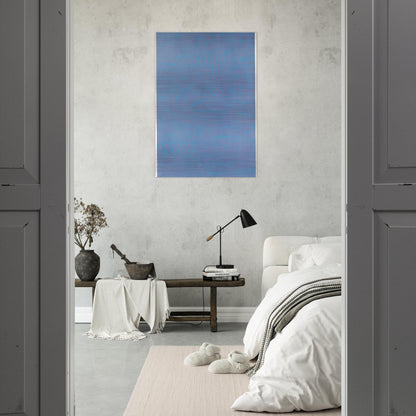 Azzurro turchese - 1964 - Carla Accardi Brushed Aluminum Print - 70x100 cm / 28x40 inches | Carla Accardi Aluminum Print | Carla Accardi Prints