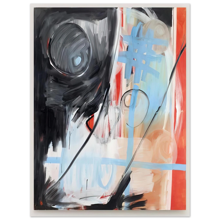 Michel Majerus - MoM Block Nr. 6 - 1999  75x100 cm / 30x40inches Fine Art Poster