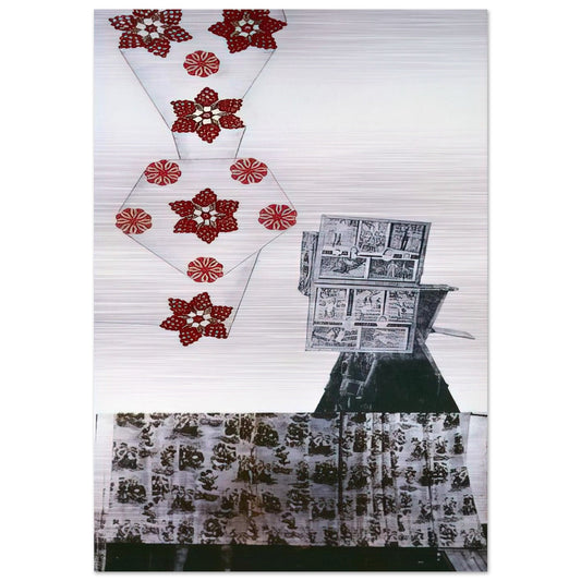 PARK ROCI MEXICO 1985 - Robert Rauschenberg Brushed Aluminum Print - 70x100 cm / 28x40 inches | Robert Rauschenberg Aluminum Print | Robert Rauschenberg Prints