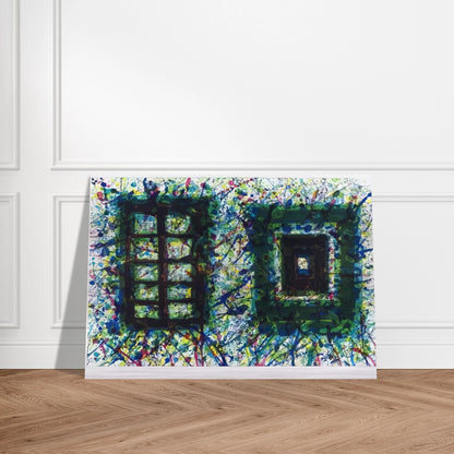 Concert Hall Set III  SF-232  - Sam Francis Brushed Aluminum Print - 70x100 cm / 28x40 inches | Sam Francis Aluminum Print | Sam Francis Prints