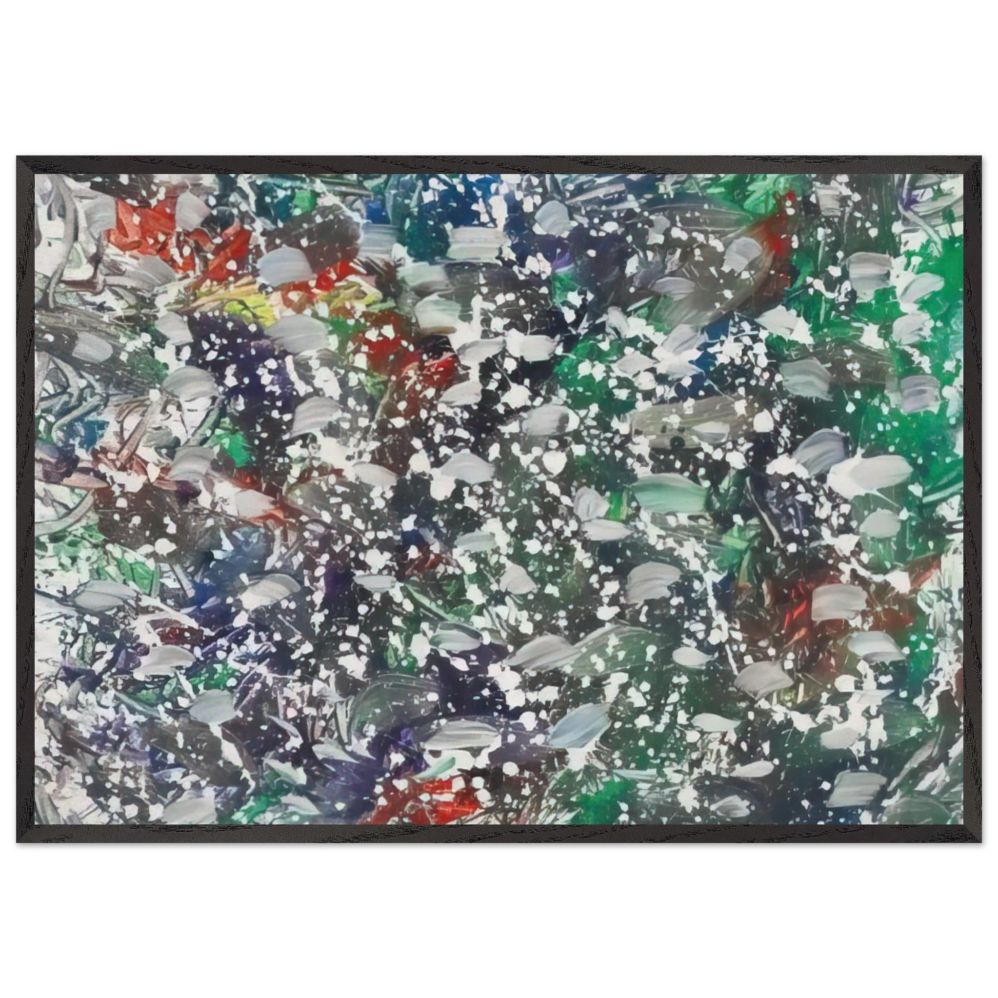 Neigeoliale - Marcel Barbeau Framed Art Print – Black Wooden Frame - Default Title - -Framed Art Print