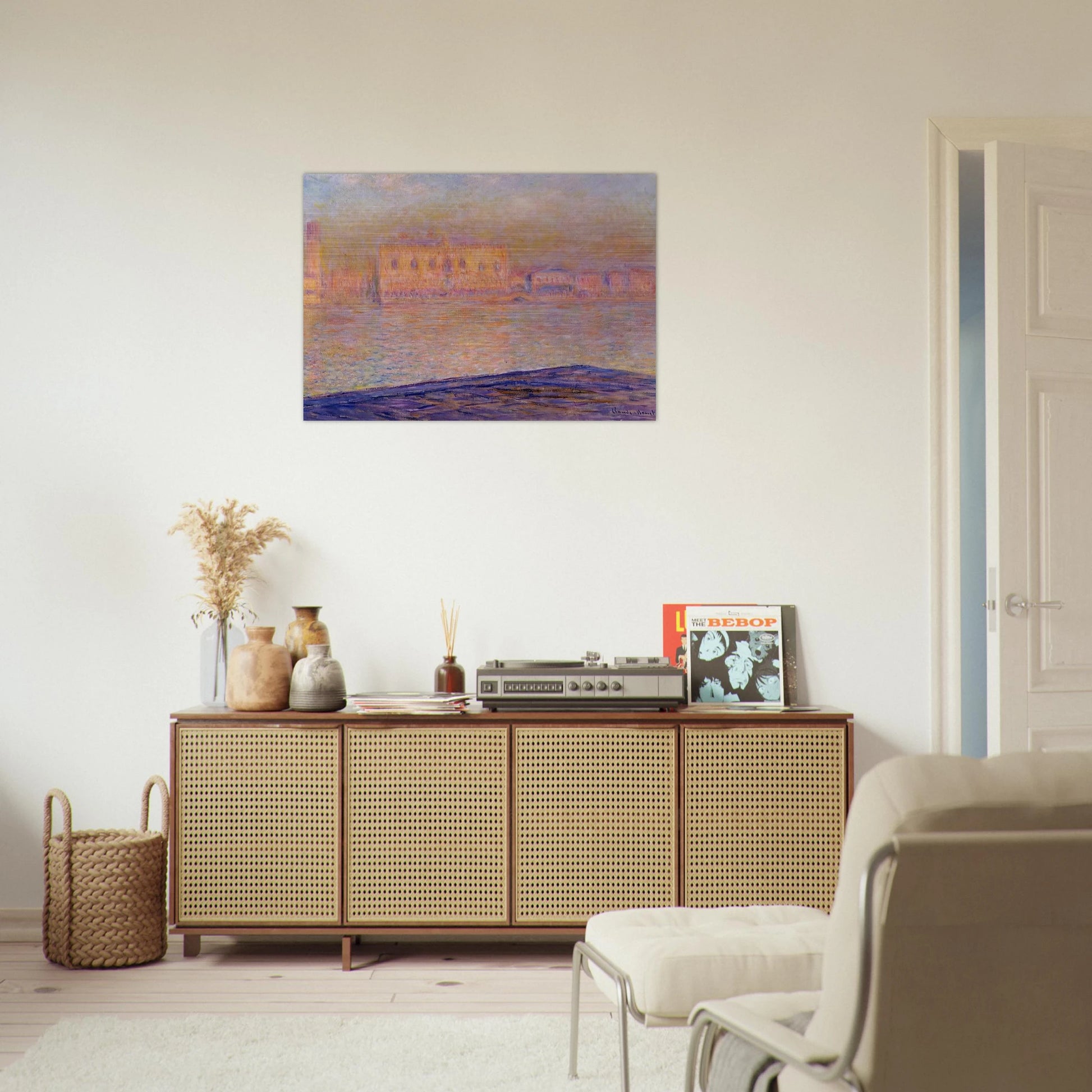 The Doges' Palace Seen from San Giorgio Maggiore - claude monet Brushed Aluminum Print - 70x100 cm / 28x40 inches | claude monet Aluminum Print | claude monet Prints